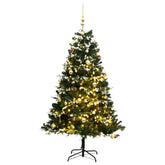 Artificial Hinged Christmas Tree 300 LEDs & Ball Set 70.9