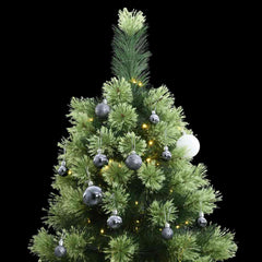 Artificial Hinged Christmas Tree Green PVC Medium Foldable