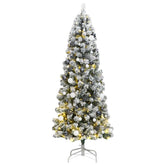Artificial Hinged Christmas Tree Green PVC Medium