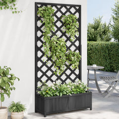 Planter Black Solid Fir Wood Large Planters Planter