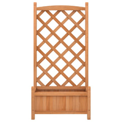 Planter Brown Solid fir wood Medium Planters Planter