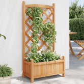 Planter Brown Solid fir wood Medium Planters Planter