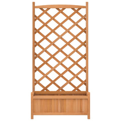 Planter Brown Solid fir wood Large Durable Planter
