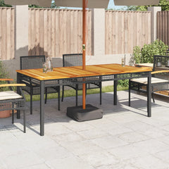Garden Table Black and Brown