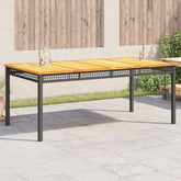 Garden Table Black and Brown