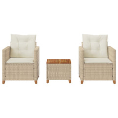 Bistro Set Beige, Cream White
