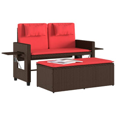 Garden Bench Brown and Red