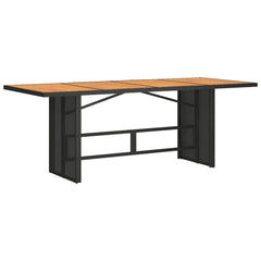 Garden Dining Set Black, Brown, Cream White
