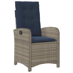 Garden Dining Set Grey, Black, Navy Blue