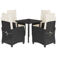 Garden Dining Set Black