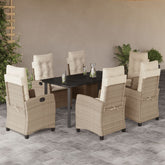 Garden Dining Set Beige