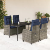 Garden Dining Set Grey, Black, Navy Blue