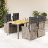 Garden Dining Set Grey
