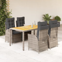 Garden Dining Set Grey