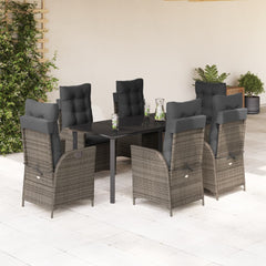 Garden Dining Set Grey, Black, Dark Grey