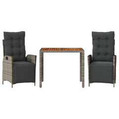 Garden Dining Set Grey, Dark Grey