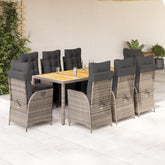 Garden Dining Set Grey