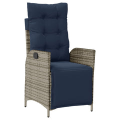Garden Dining Set Grey, Navy Blue, Black