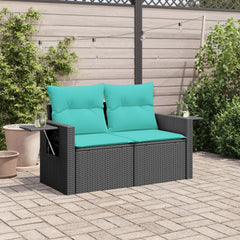 Garden Sofa Black, Blue