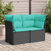 Garden Sofa Black, Blue