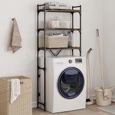 Washing Machine Shelf Smoked Oak 26.4x9.8x64.2 Engineered Wood