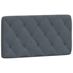 Headboard Cushion Dark Gray Velvet (100% polyester) 39.4 inches