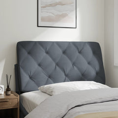 Headboard Cushion Dark Gray Velvet (100% polyester) 39.4 inches
