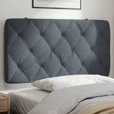 Headboard Cushion Dark Gray Velvet (100% polyester) 39.4 inches