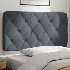 Headboard Cushion Dark Gray Velvet (100% polyester) 39.4 inches