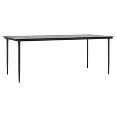 Patio Dining Set Set of 6 Gray, Navy Blue, Black