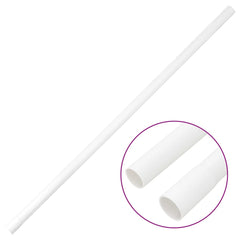 White 1-inch PVC cable trunking with clips, 98.4 feet long, shown in sections.