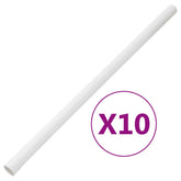 White 1.2in PVC cable trunking, 32.8ft total in ten sections, shown with x10 label.