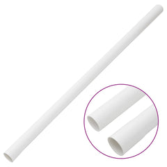 White 1.2-inch PVC cable trunking with clips, 98.4 feet long.