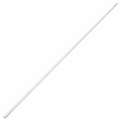 A long, thin white PVC cable trunking strip with pre-drilled holes.