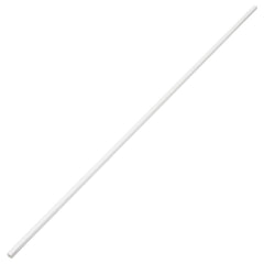White PVC cable trunking, 0.8x0.4 inches, 32.8 feet long.