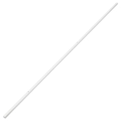 White PVC cable trunking, 0.8x0.4 inches, 32.8 feet long.