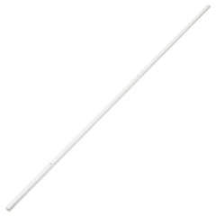 White PVC cable trunking, 0.6x0.4 inches, 98.4 feet long.