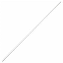 White PVC cable trunking, 1.2x0.6in cross-section, 98.4ft length.
