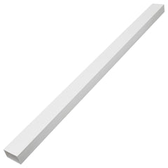 White self-adhesive PVC cable trunking, 2.4x1.6 inches, 32.8 feet long.
