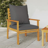 Sofa Chair Dark grey Solid acacia wood Modern