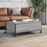 Coffee Table Gray Sonoma Engineered Wood Small Rollable