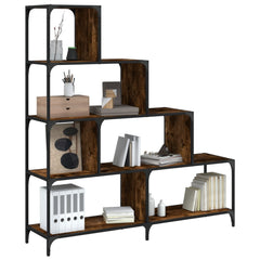 Bookcase Smoked oak Engineered wood, powder-coated steel Large