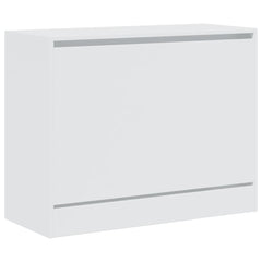 Shoe Cabinet White Engineered wood Compact Shoe Cabinet