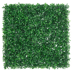 Artificial Shrub Leaf Fence Set of 24 Green Polyethylene Medium