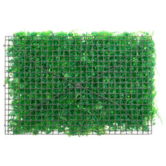 Artificial Fern Leaf Fence Set of 24 Green Polyethylene (PE) L
