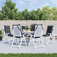 Highback Chair Cushion Set of 6 Anthracite