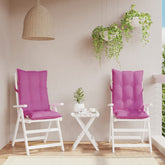 Highback Chair Cushion Set of 2 Pink Oxford fabric (100% polyester)