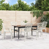 Garden Chair White Cast aluminum Medium Ergonomic Garden Chair