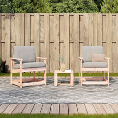 Garden Lounge Set Natural Wood Solid Douglas Fir wood Medium