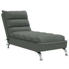 Massage Chaise Lounge Dark Grey